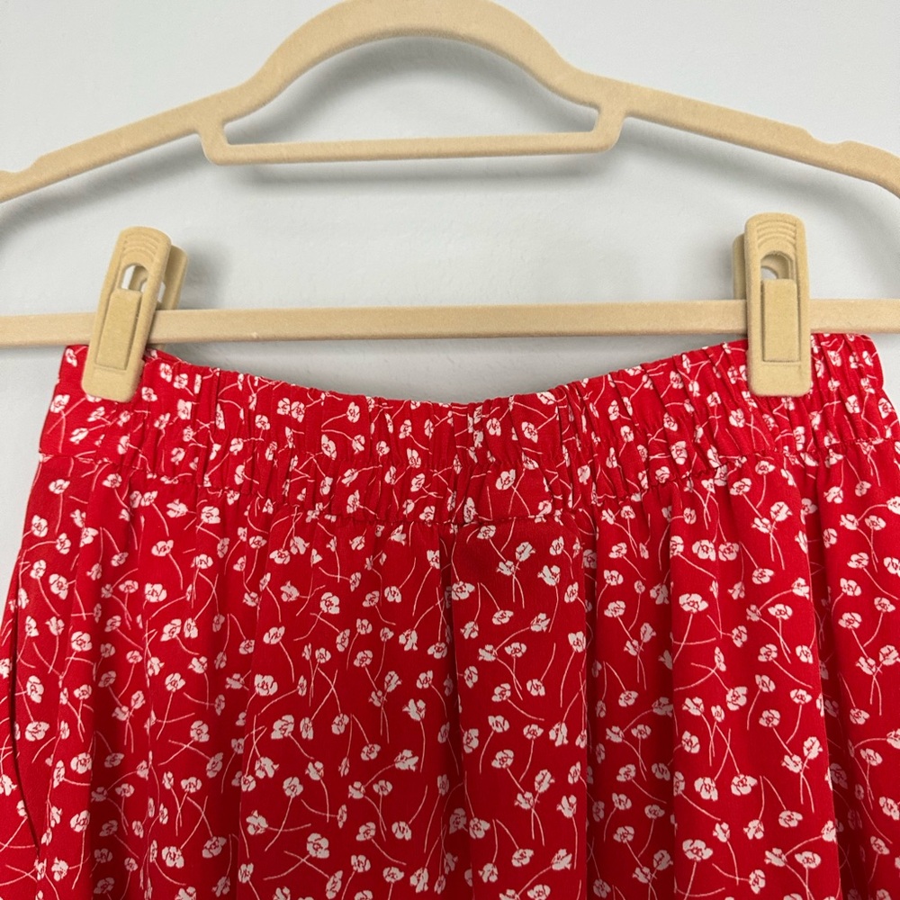 ASOS MONKI 2 piece crop top tank and high waisted button front skirt floral sz S - Picture 6 of 11